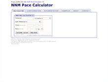 Tablet Screenshot of pacecalc.nemonisimors.com
